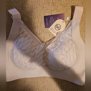 New Women's Leyshe  Lace Bra - Cream XL